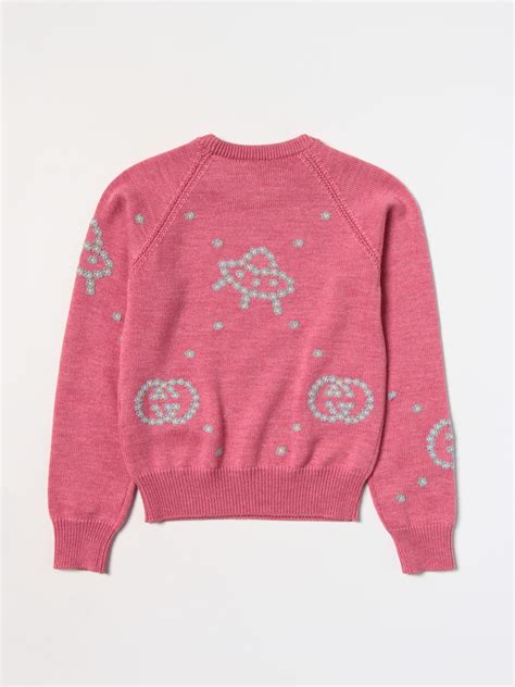 maglione gucci rosa|Gucci Maglione rosa chiaro metallizzato ricamato .